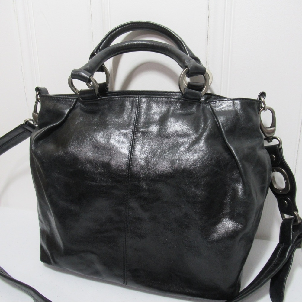 HOBO International Black Leather Large Purse